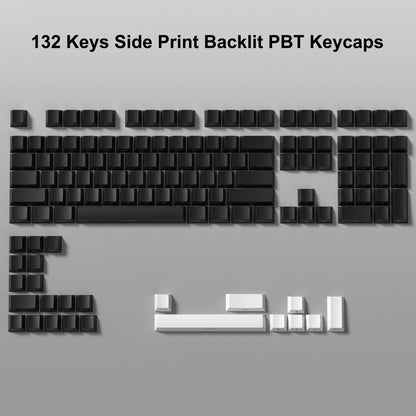 138 Keys Retro Brown Gray PBT Keycap Double Shot Cherry Profile Key Caps for Cherry MX Switches Mechanical Gamer Keyboard